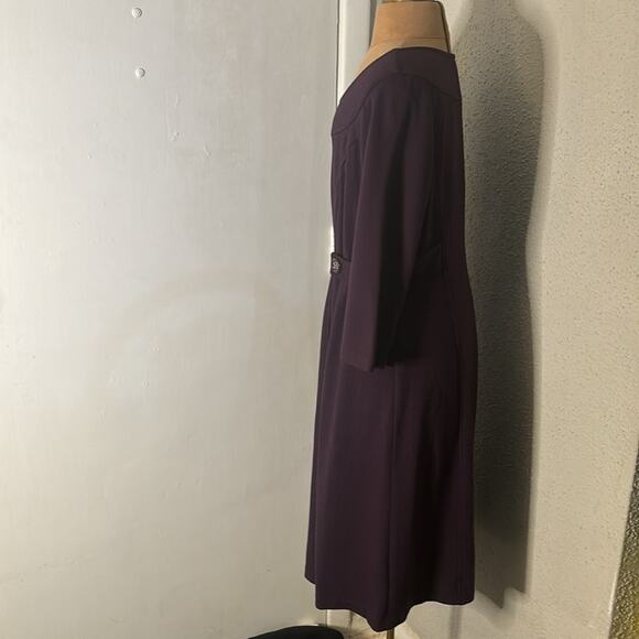 A Pea in a Pod Women’s Purple Midi Maternity Dress M Comfy Cozycore Classic - Picture 4 of 12